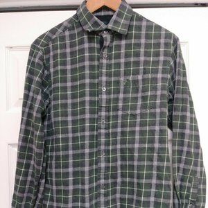 Mens Plaid Racing Green Great Britain Lands End‎ S